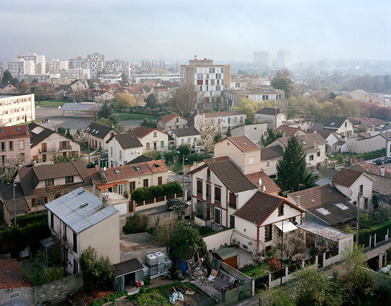 Vue depuis le toit du bâtiment des Archives nationales, Pierrefitte-sur-Seine, 7 avril 2010