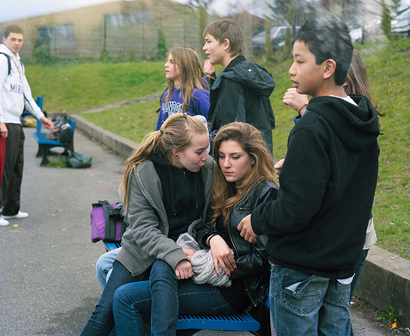 Récréation au collège, cité scolaire Jean-Jaurès, Montreuil, 2010