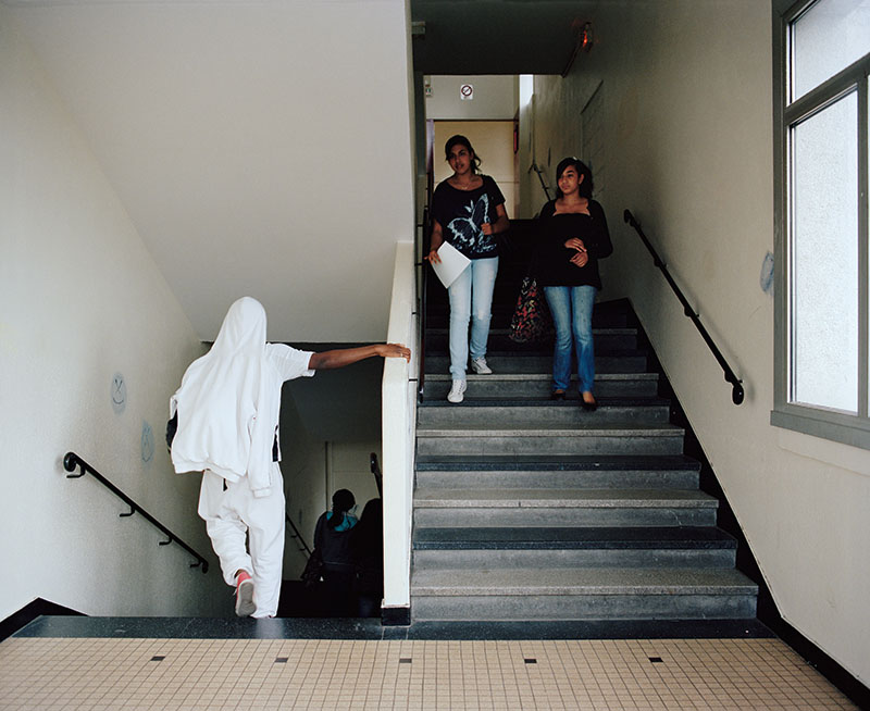 Intercours au lycée, cité scolaire Jean-Jaurès, Montreuil, 2010