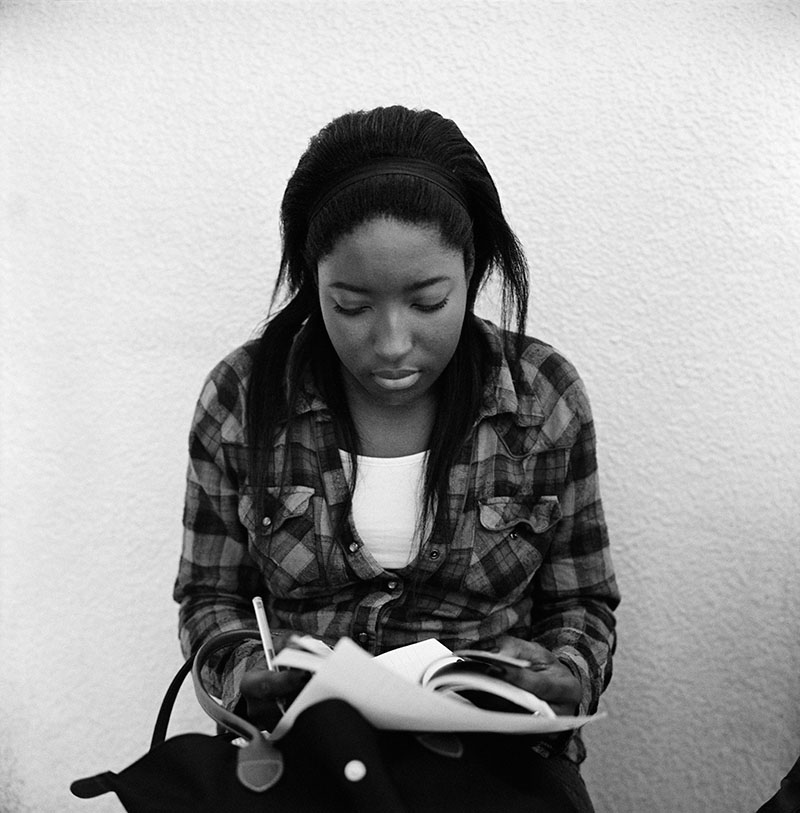 Candidate à l’oral du bac, cité scolaire Jean-Jaurès, Montreuil, 2009