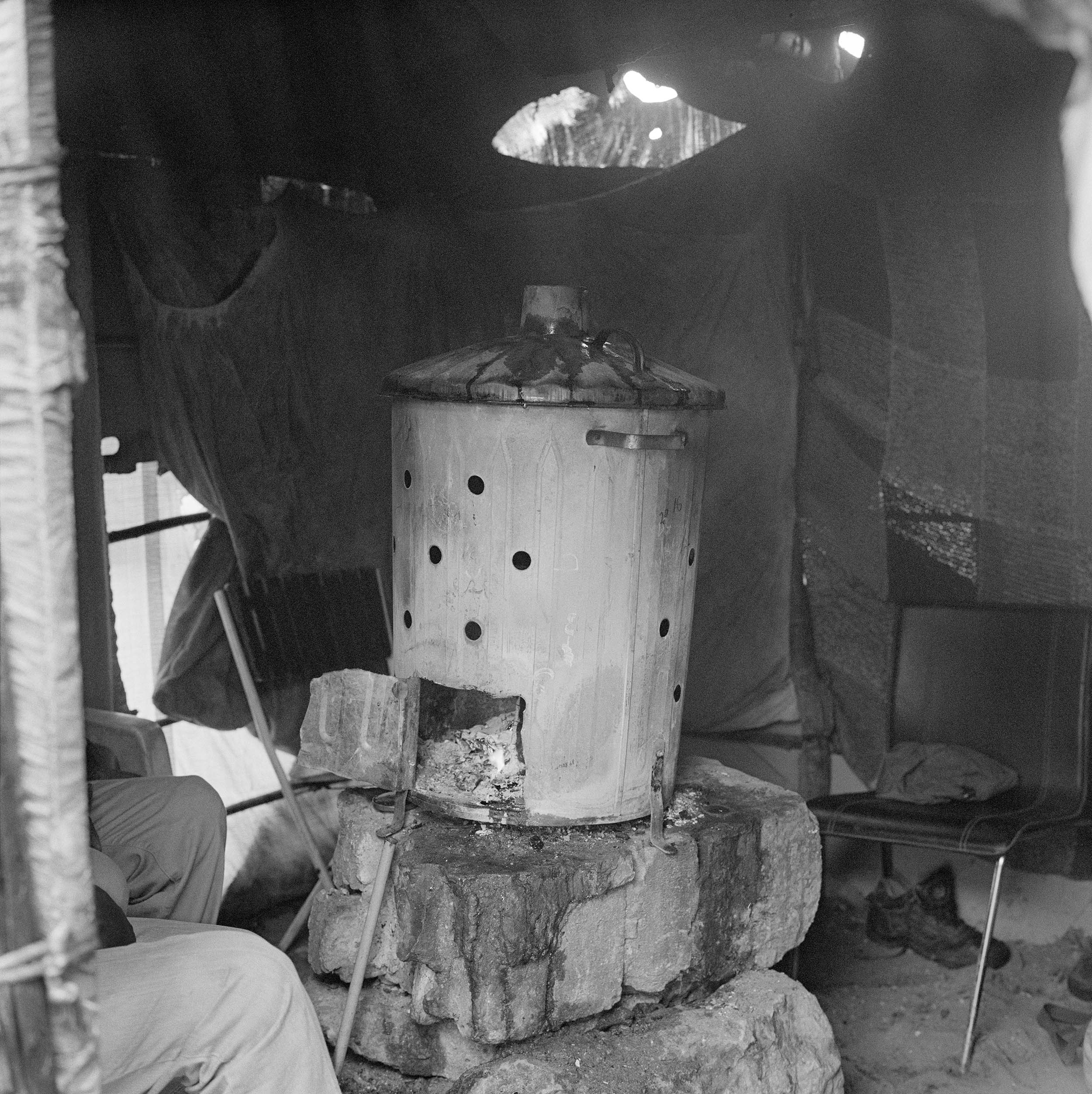 February 22, a stove in a shared kitchen in a Sudanese quarter, southern sector