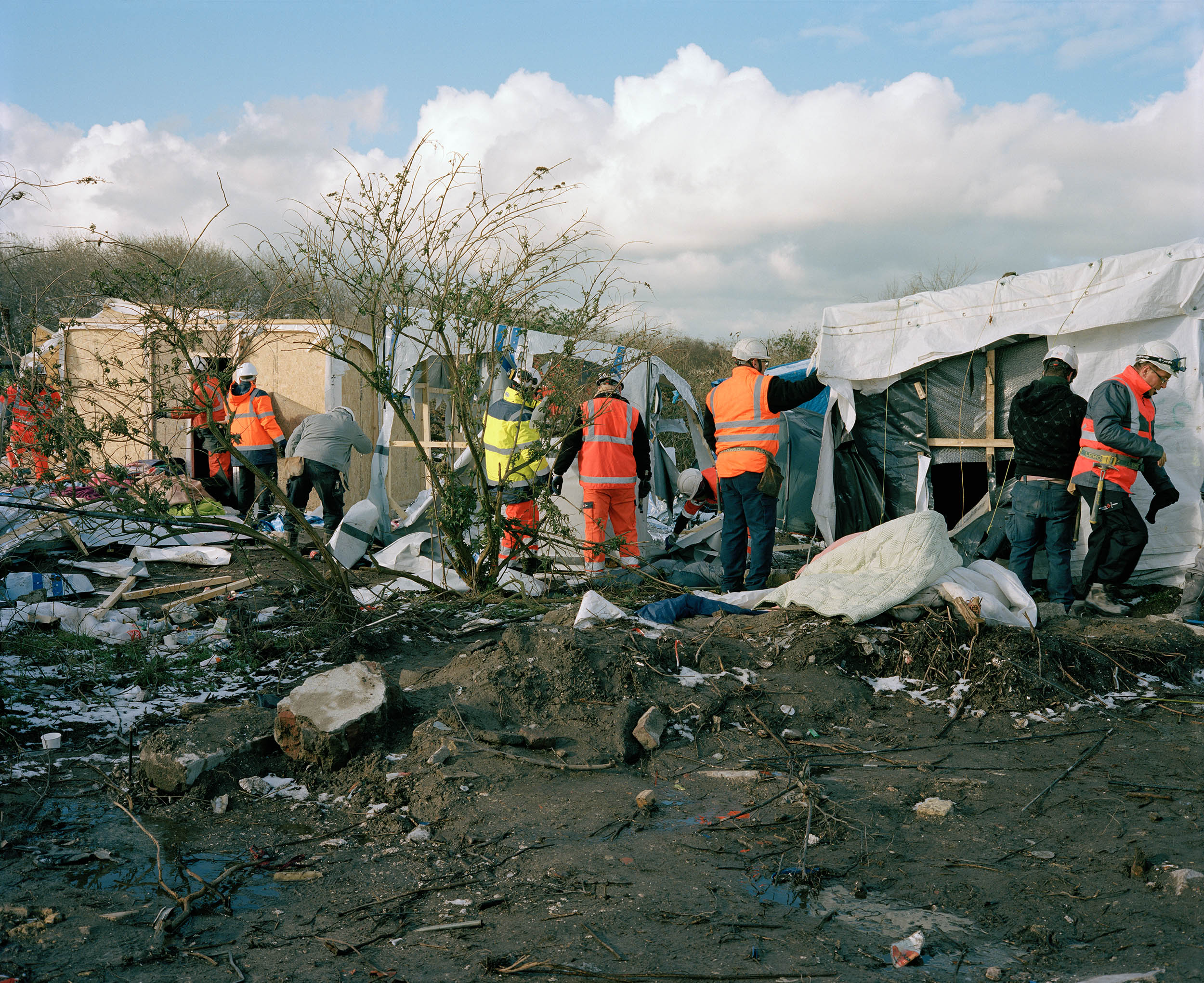March 7, employees of the Sogea company (VINCI Group) dismantle the quarter near the Eritrean Orthodox Church
