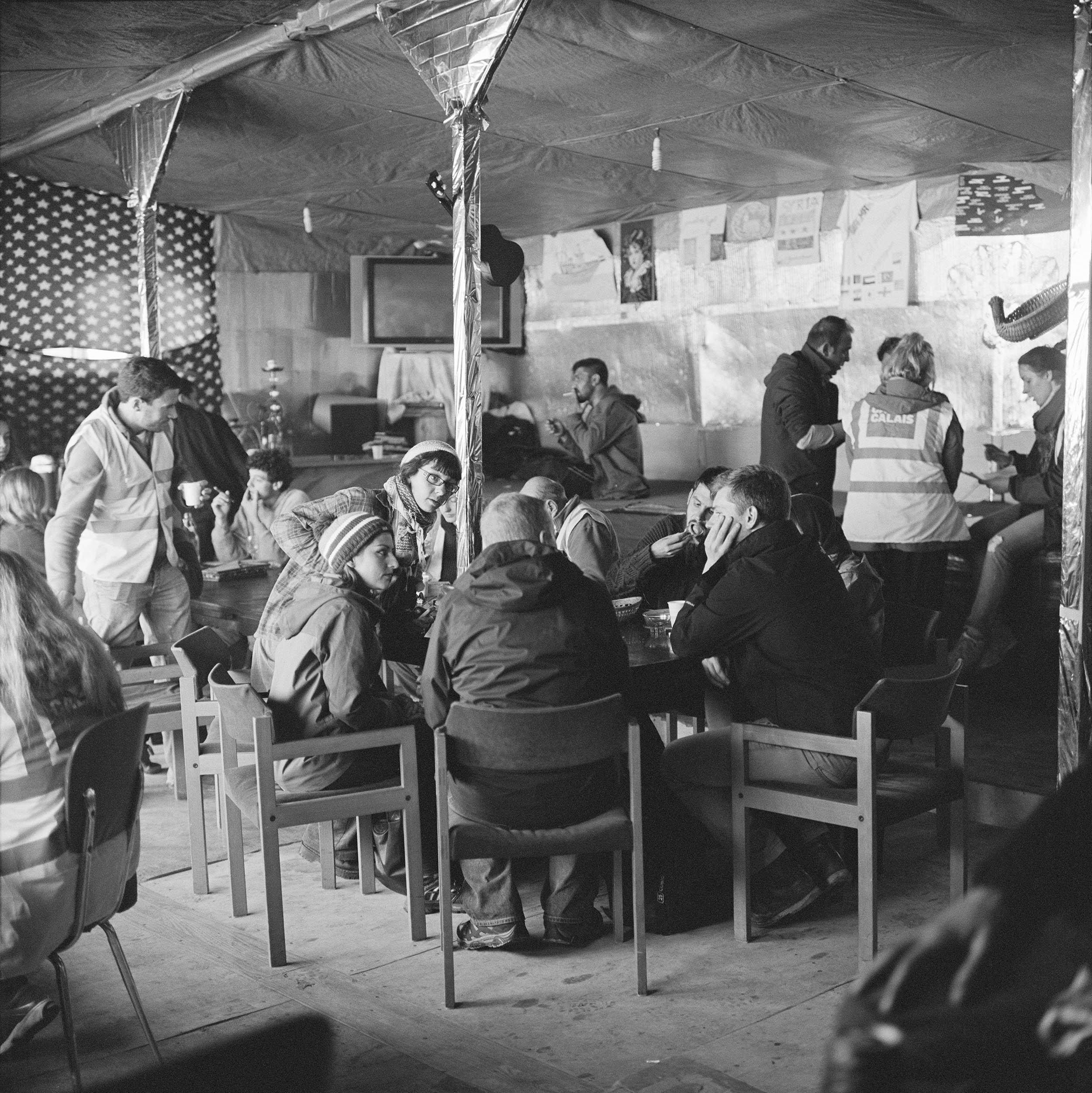 October 11, English volunteers in the Khyber Agency restaurant, northern sector