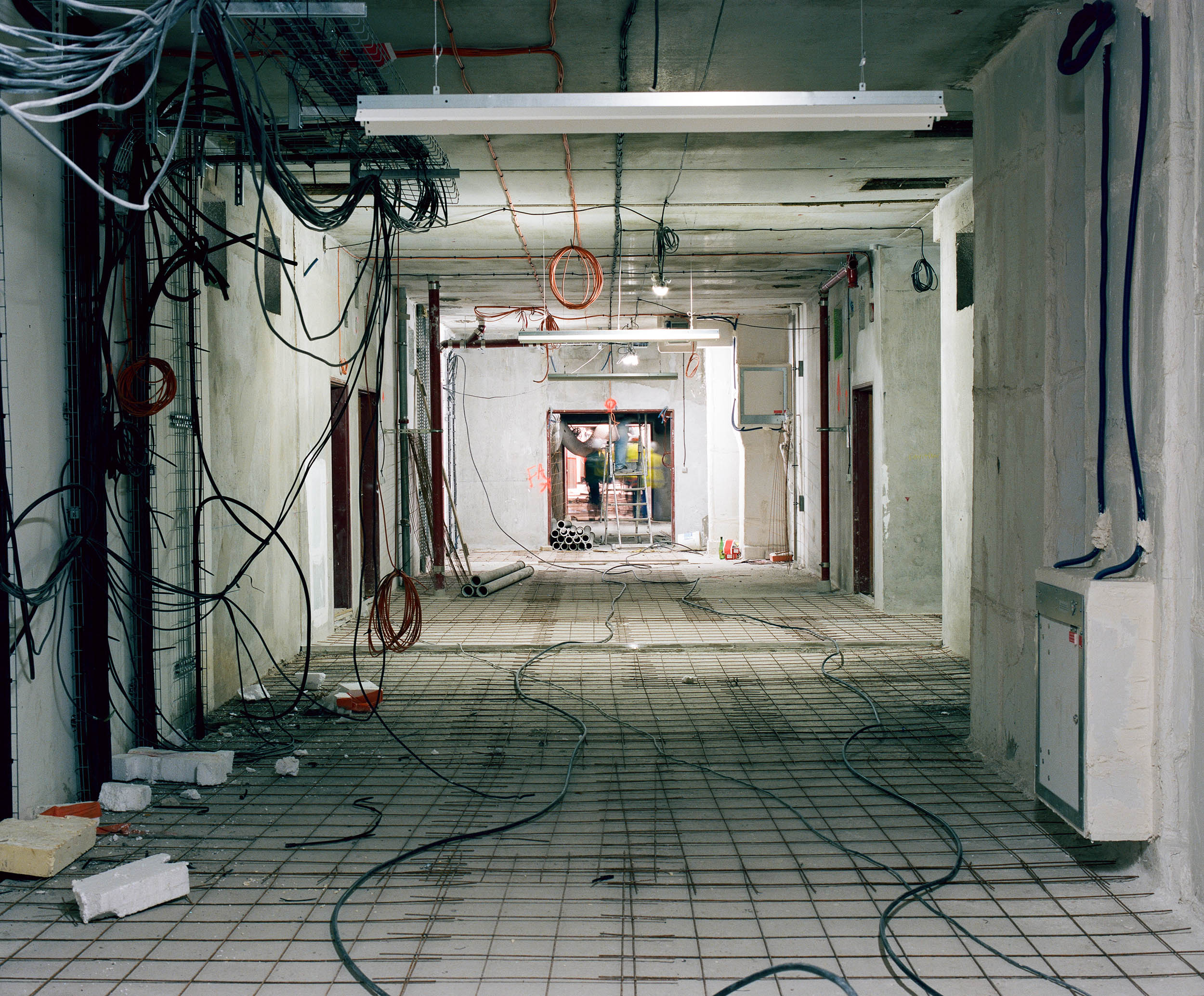 Corridor under construction, Pierrefitte-sur-Seine, 20 July 2011