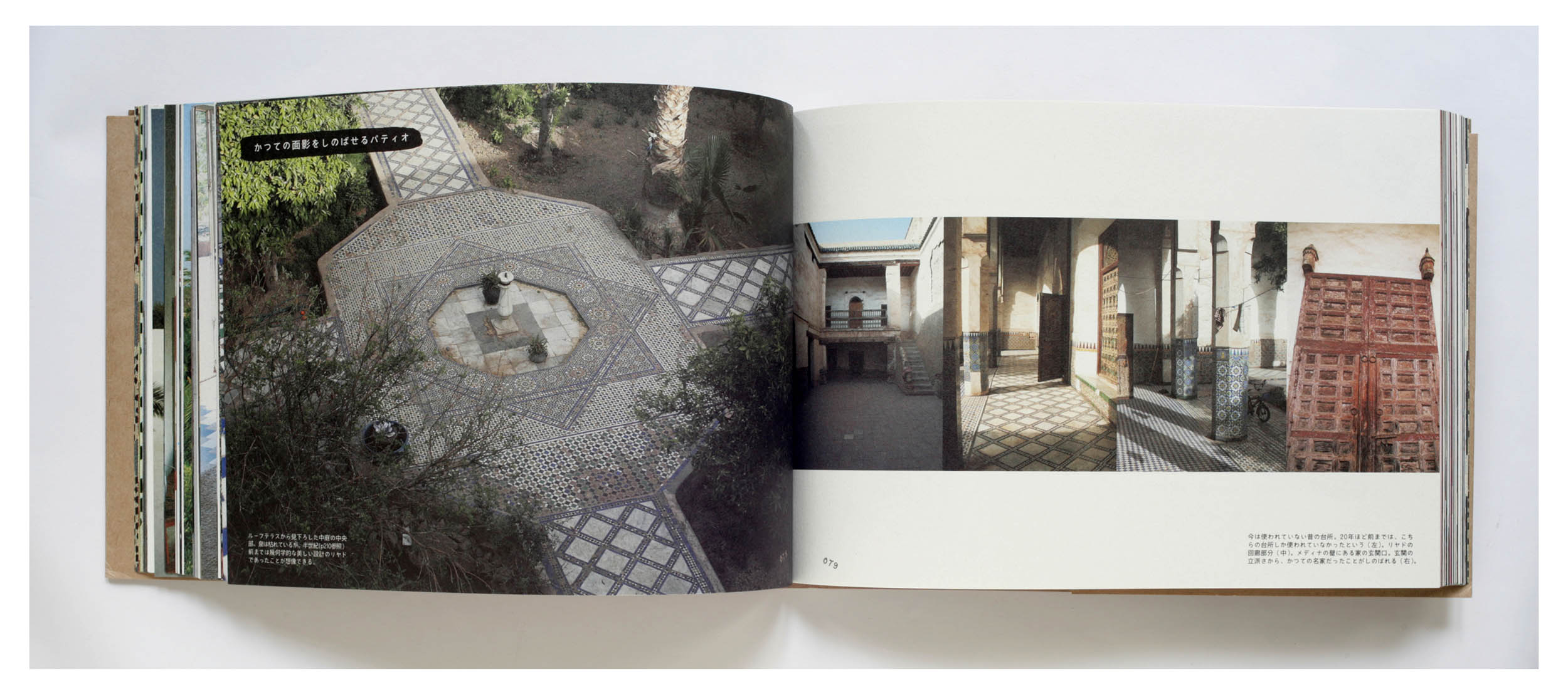 Moroccan Living: The Art of Craftsmanship” (手わざが光るモロッコ暮らし), book in collaboration with Junko Nimura (text). Commissioned by X-Knowledge Publishers, 2007.