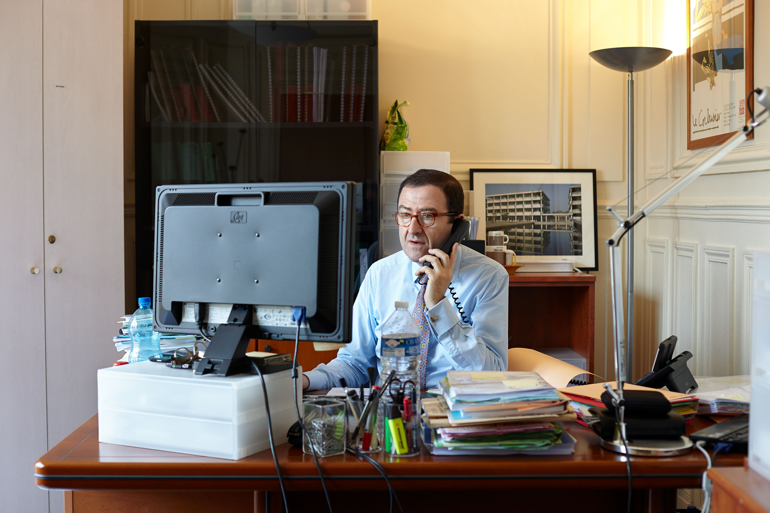 Lawyer at work, former Cheuvreux headquarters