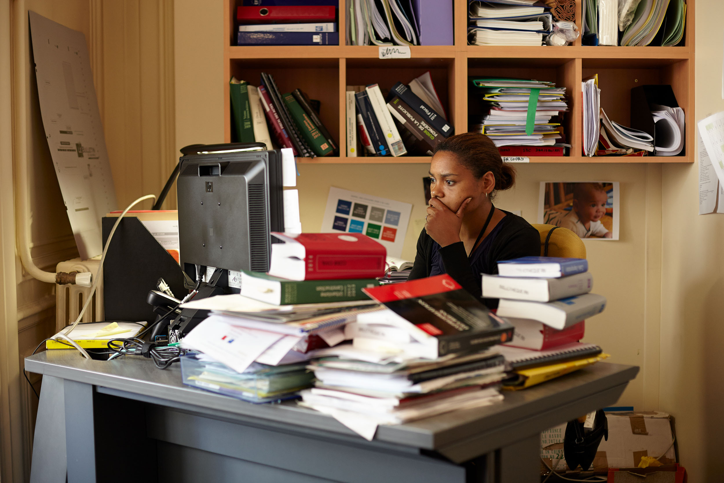 Lawyer at work, former Cheuvreux headquarters