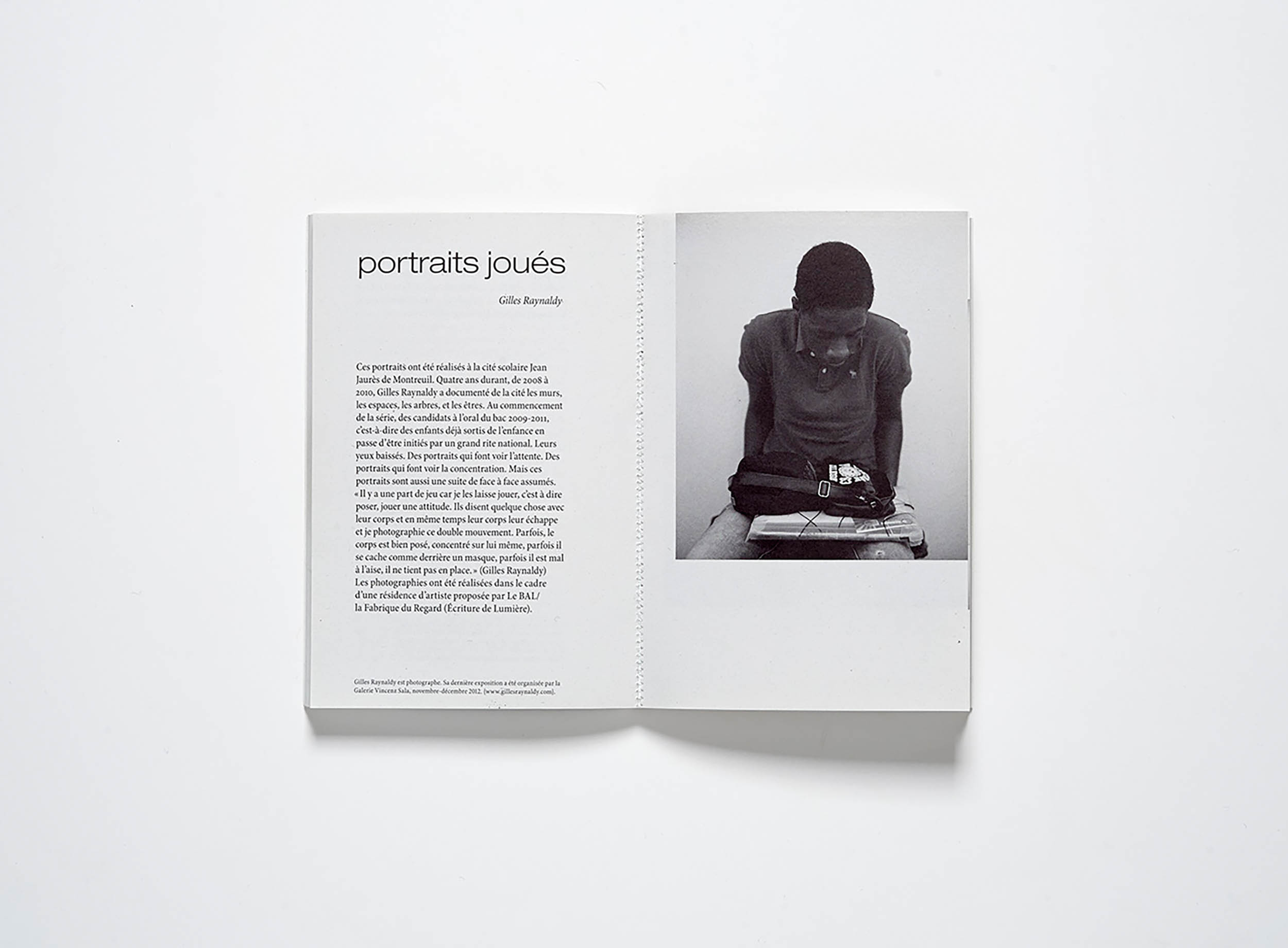 Vacarme no. 62: Portfolio “Portraits Joués”