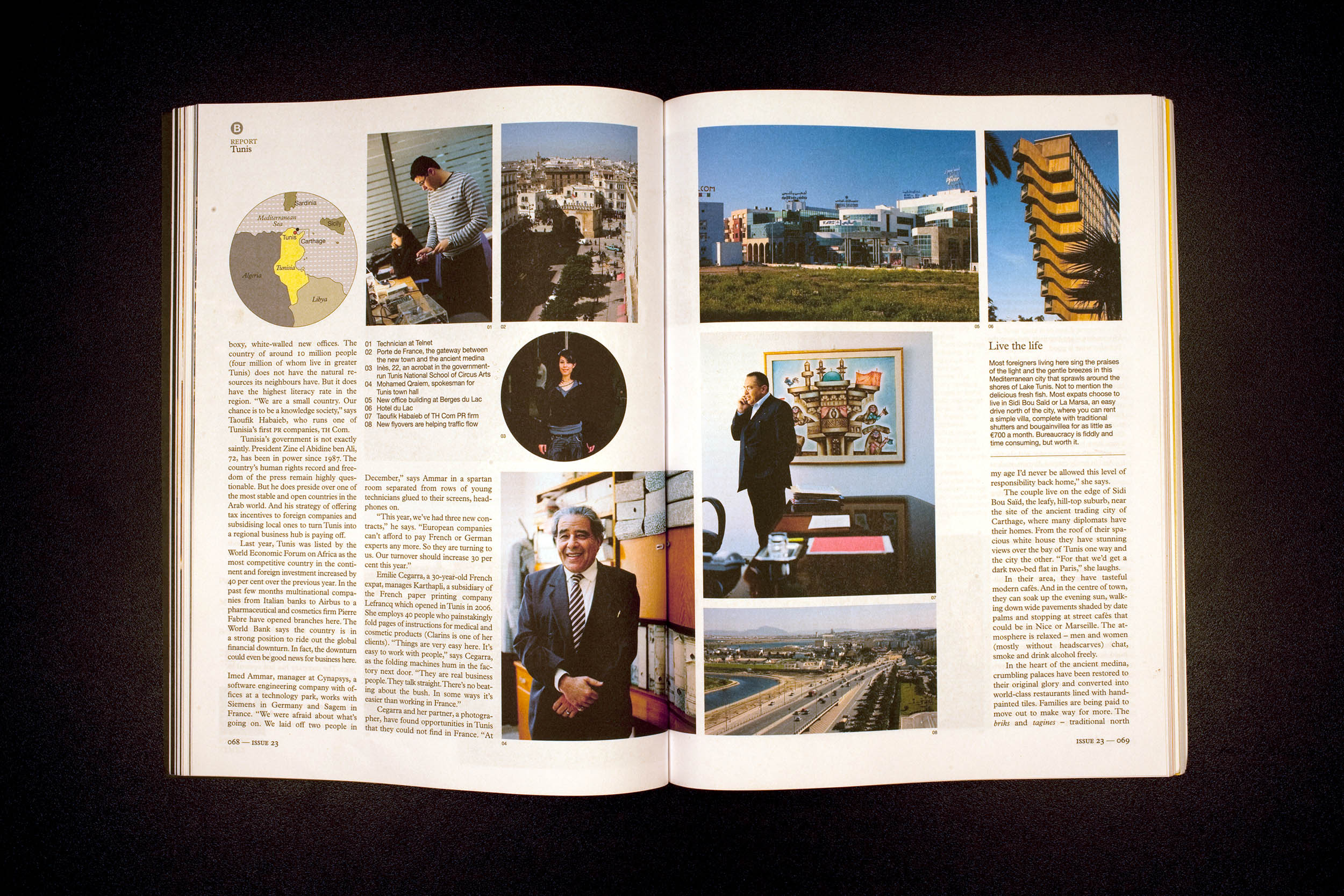 Reportage in Tunis, Tunisia. Commissioned by Monocle, 2009.