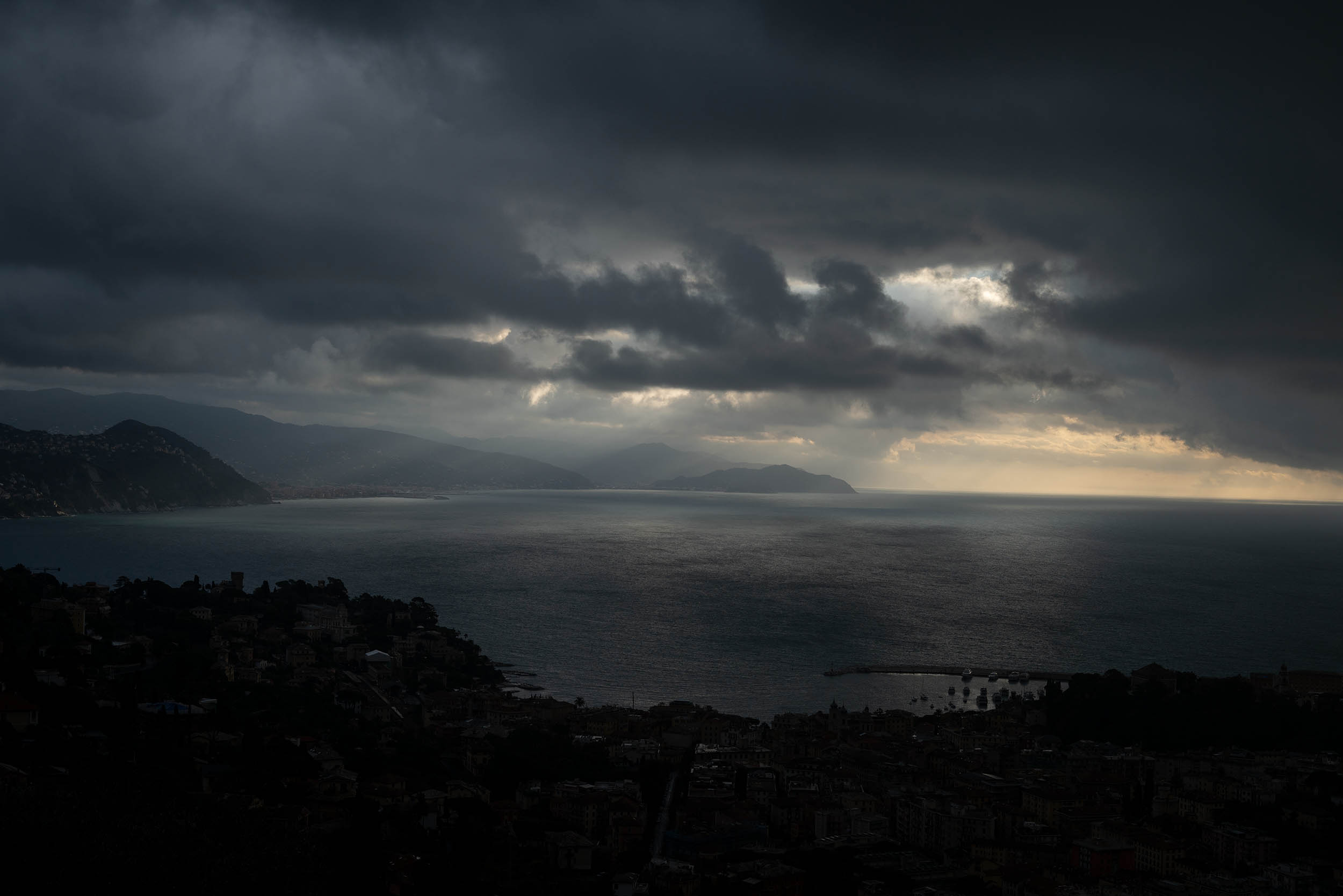 View from a window, Santa Margherita Ligure, Italy, 2020