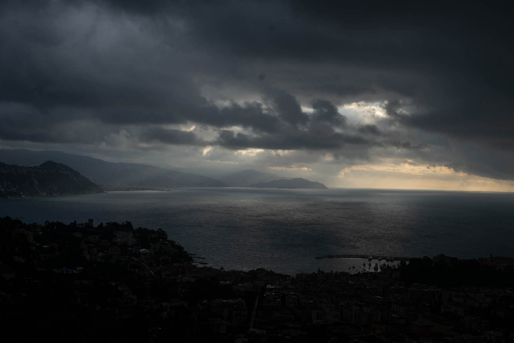 View from a window, Santa Margherita Ligure, Italy, 2020