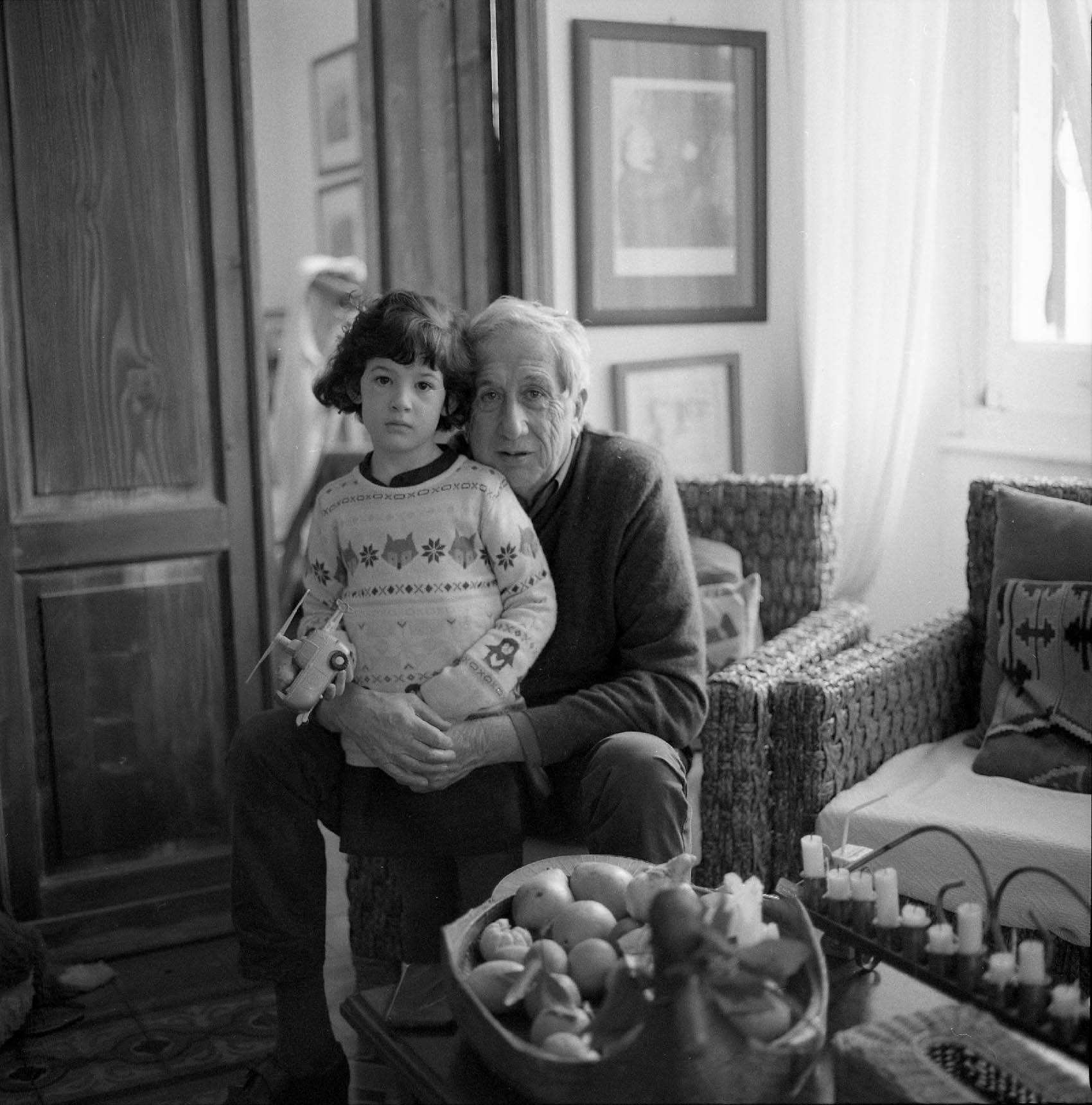 Adriana and Nonno, Santa Margherita Ligure, Italy, 2022