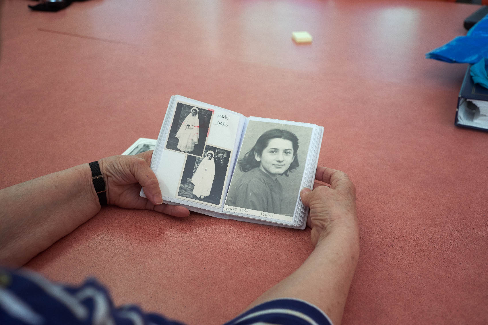 Josette’s photo album: her grandmother, her mother and her aunt as children // Cherbourg-en-Cotentin, 2019