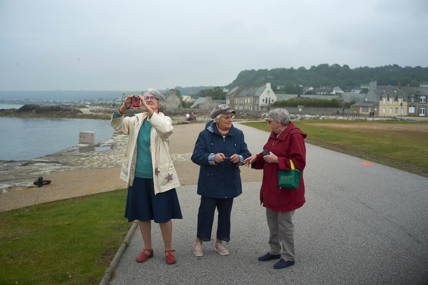 Maryse, Denise and Adrienne at the harbour of Le Becquet, 18 June 2019 // Cherbourg-en-Cotentin