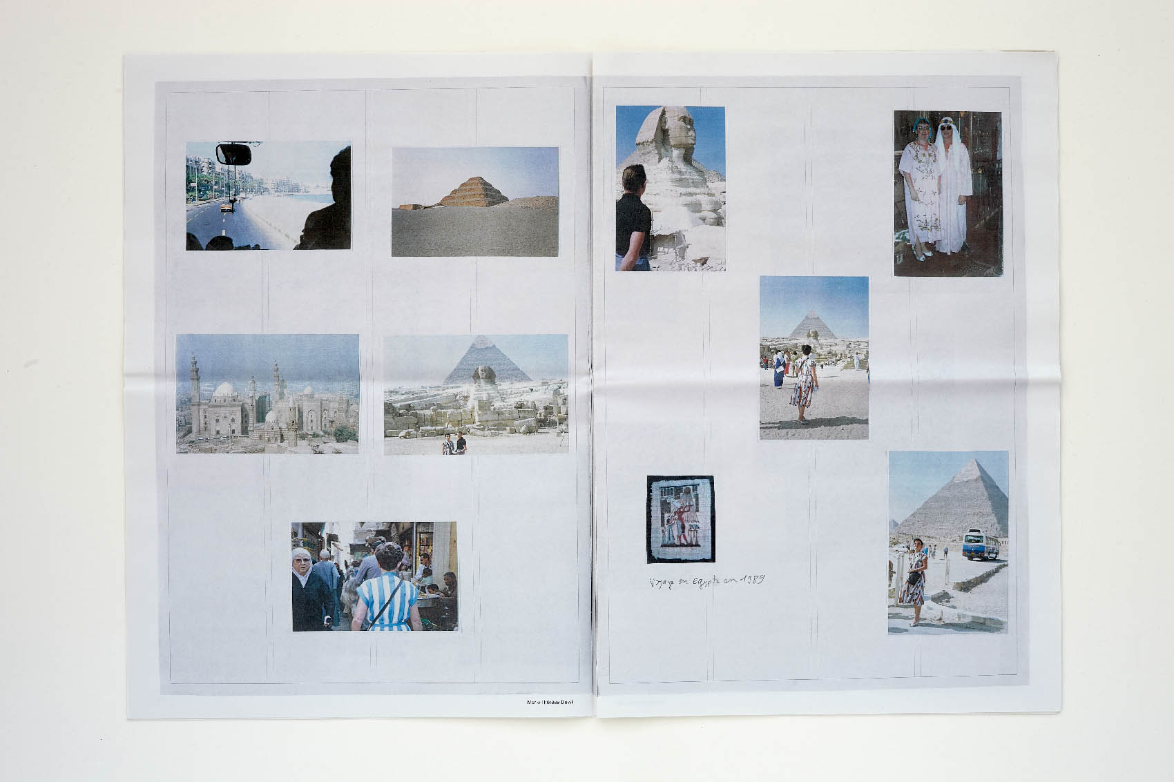 Marie-Thérèse’s double-page spread // Le Point du Jour, Cherbourg-en-Cotentin, 2019