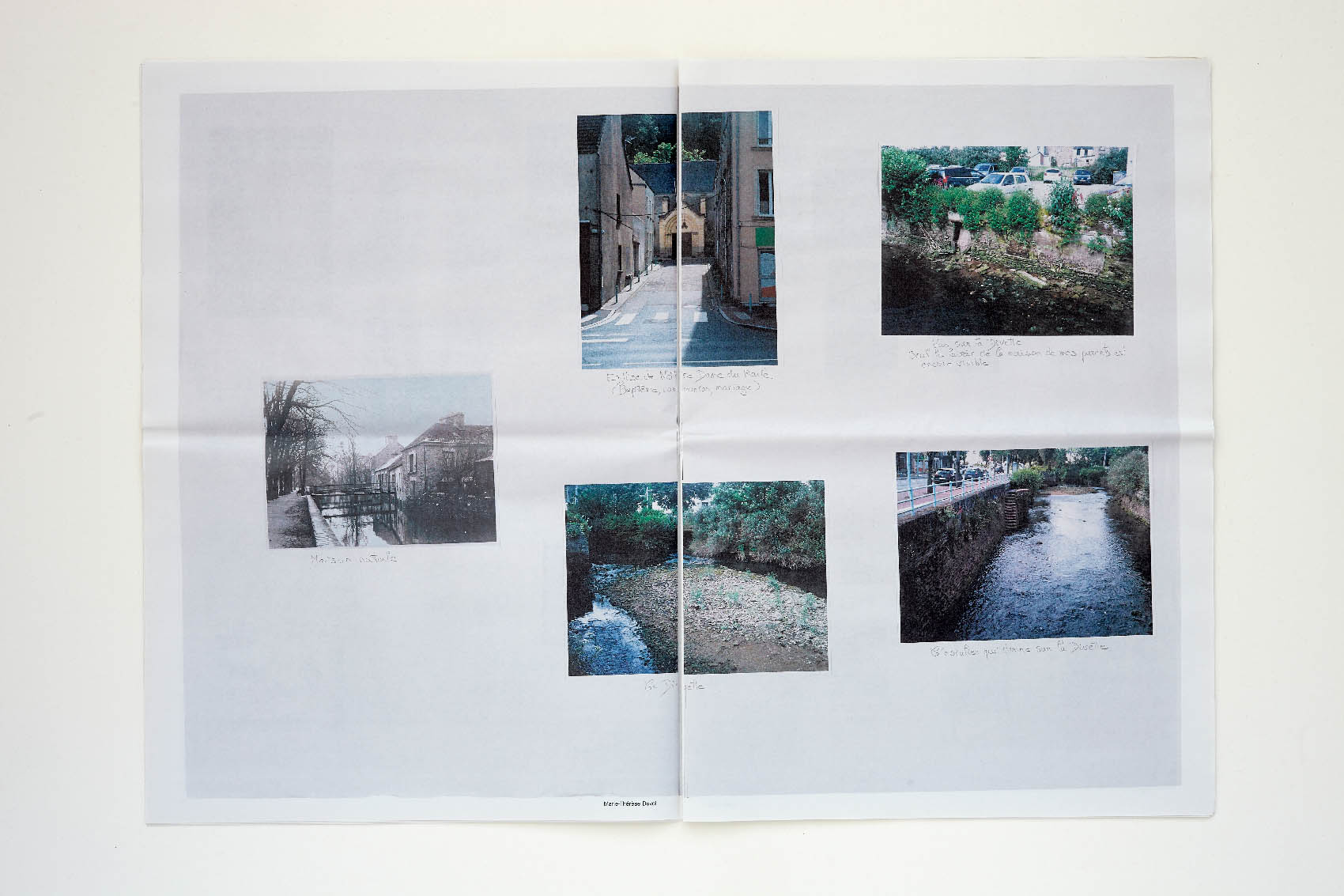 Marie-Thérèse’s double-page spread // Le Point du Jour, Cherbourg-en-Cotentin, 2019