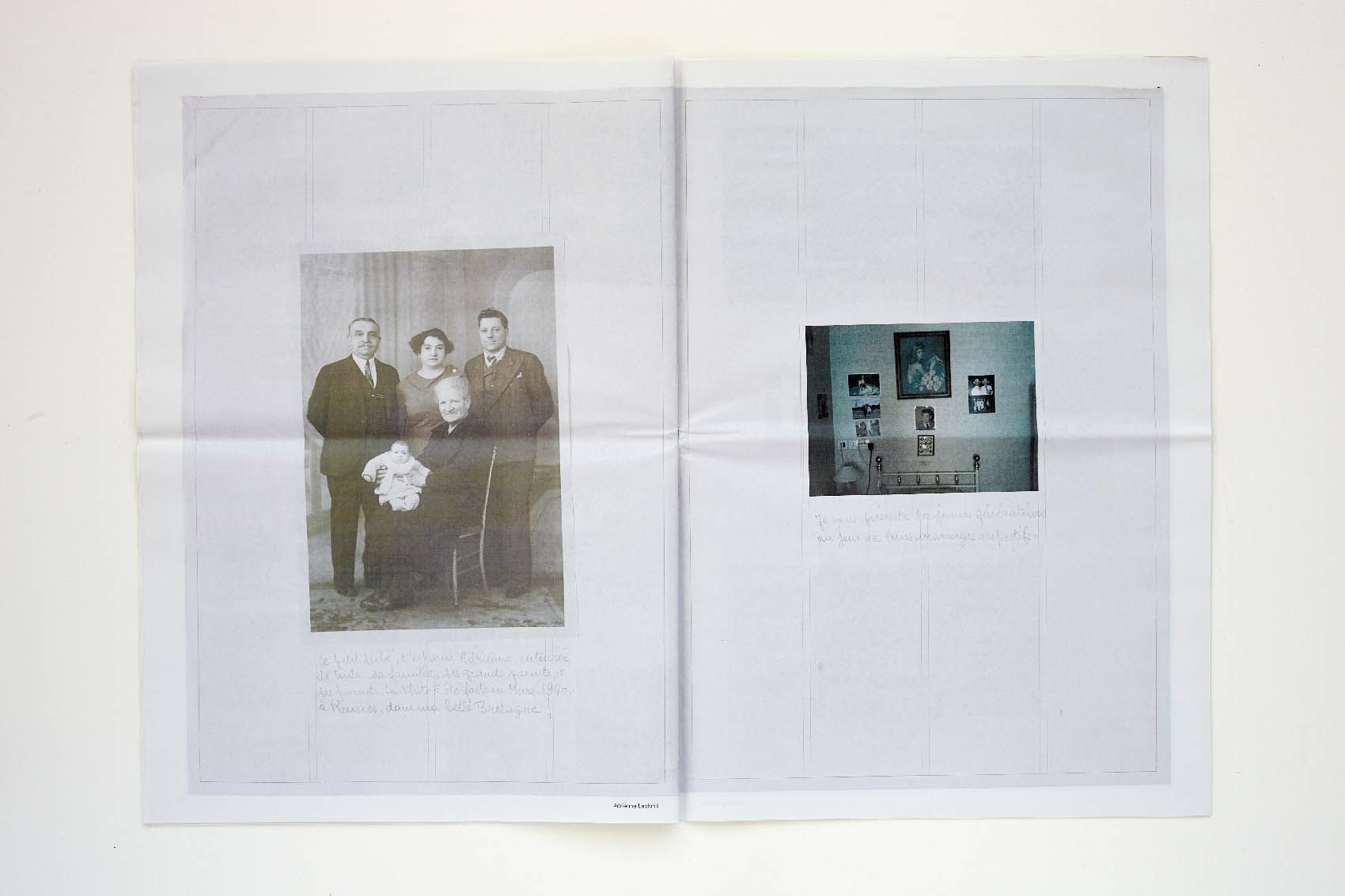 Adrienne’s double-page spread // Le Point du Jour, Cherbourg-en-Cotentin, 2019