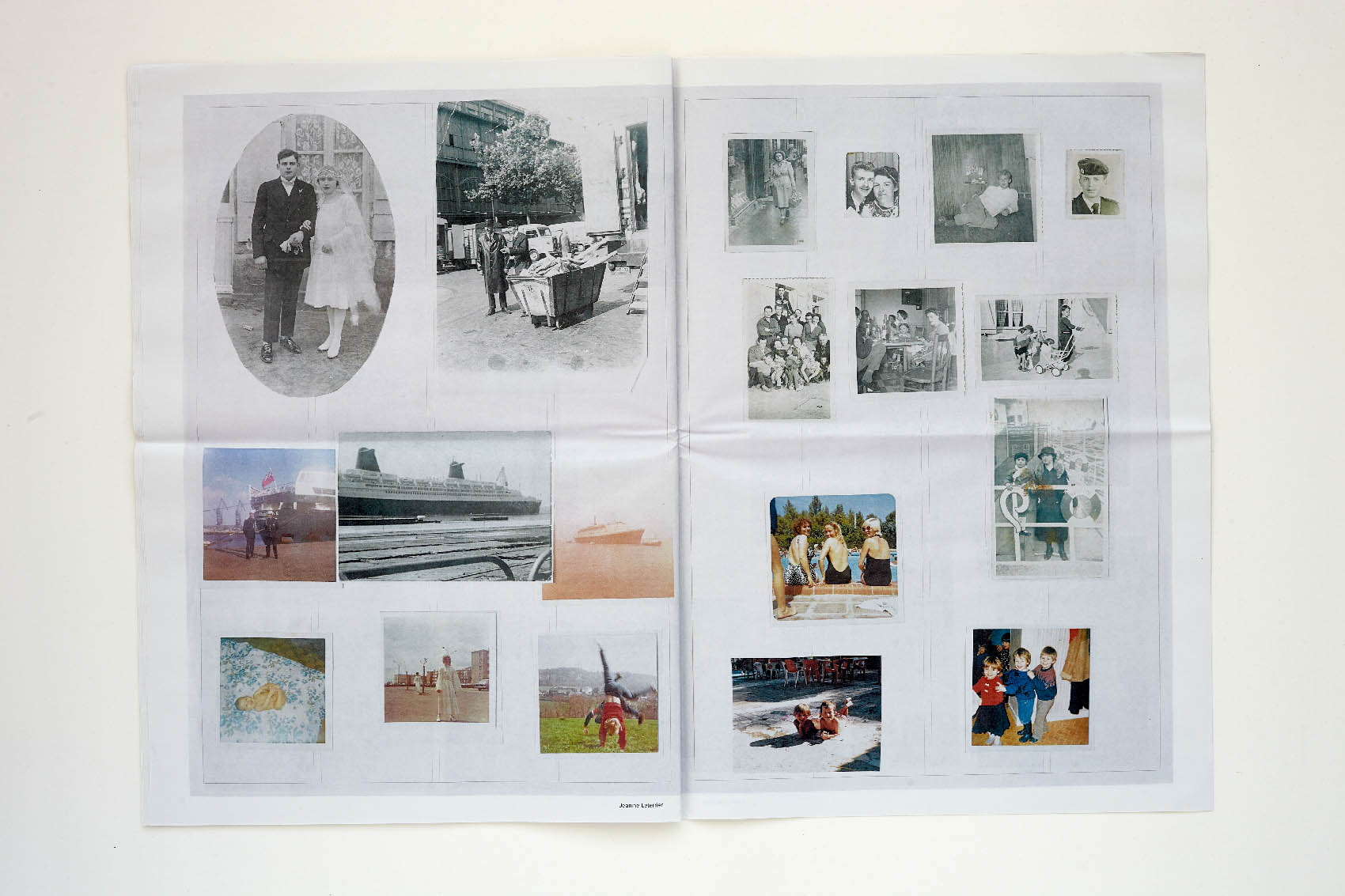 Jeanine’s double-page spread // Le Point du Jour, Cherbourg-en-Cotentin, 2019