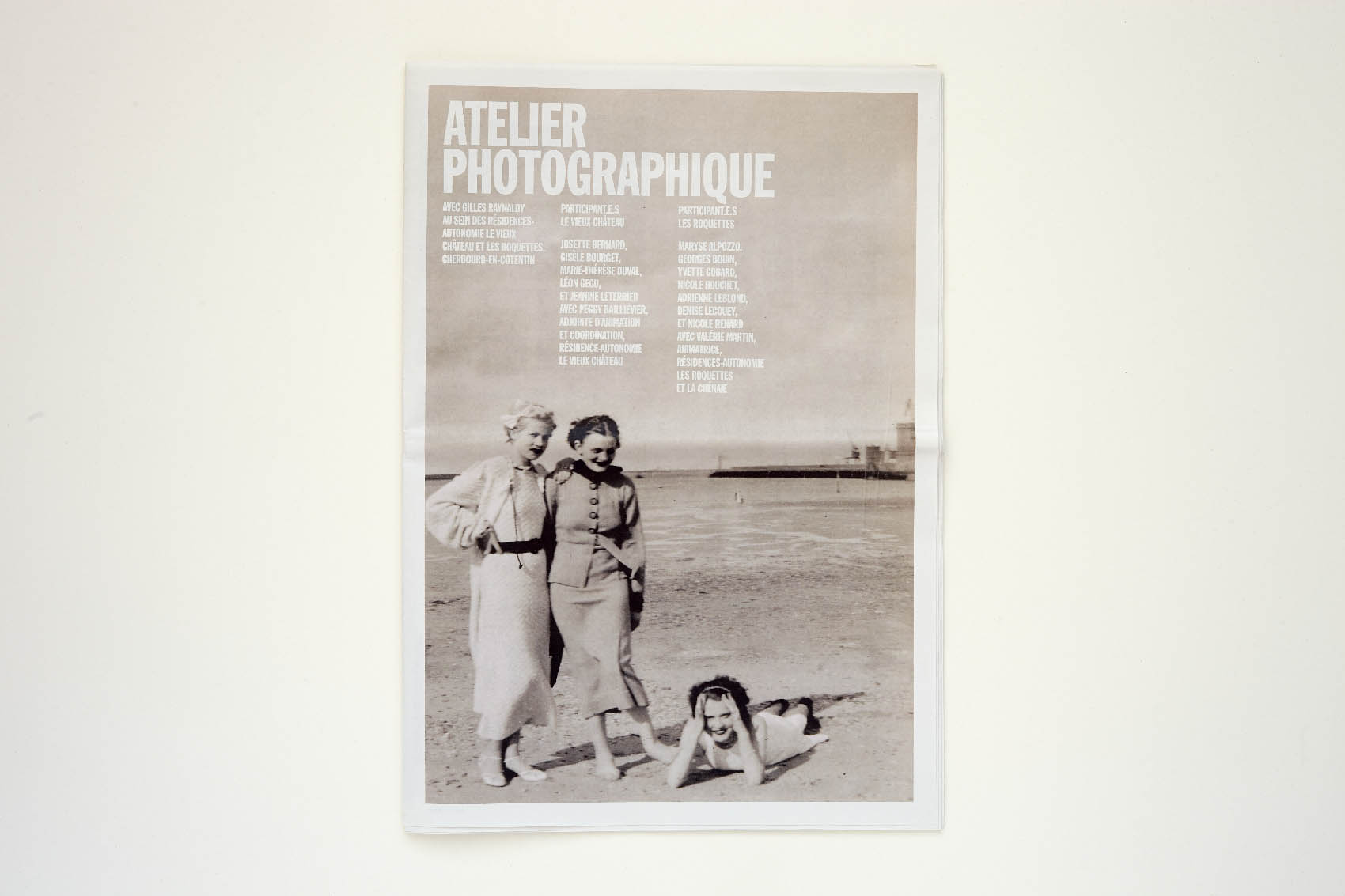 “Un journal (A Newspaper)”, front page // Le Point du Jour, Cherbourg-en-Cotentin, 2019
