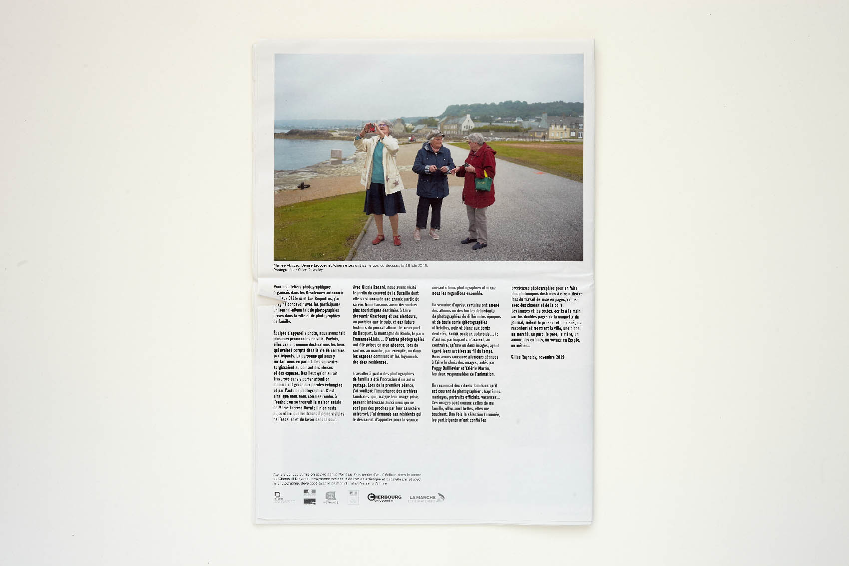 “Un journal (A Newspaper)”, back page // Le Point du Jour, Cherbourg-en-Cotentin, 2019
